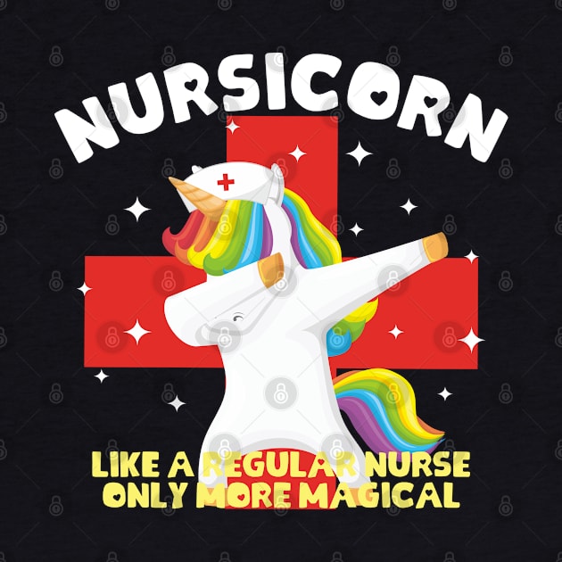 Nursicorn Dabbing Unicorn Funny Nurse by RUS